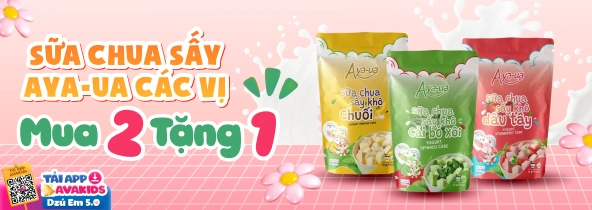 SỮA CHUA SẤY AYA-UA CÁC VỊ MUA 2 TẶNG 1 T8